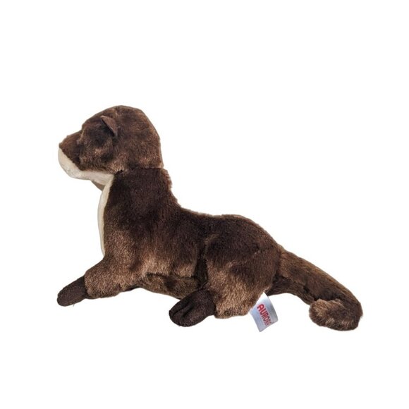 Aurora Sea Otter Plush Stuffed Animal 11" Long Brown toy zoo Aquarian - Picture 5 of 8